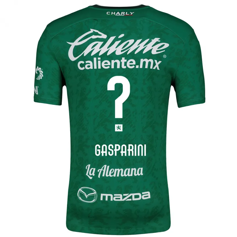 Danxen Mujer Camiseta Joaquín Gasparini #0 Verde Blanco 1ª Equipación 2024/25 La Camisa México