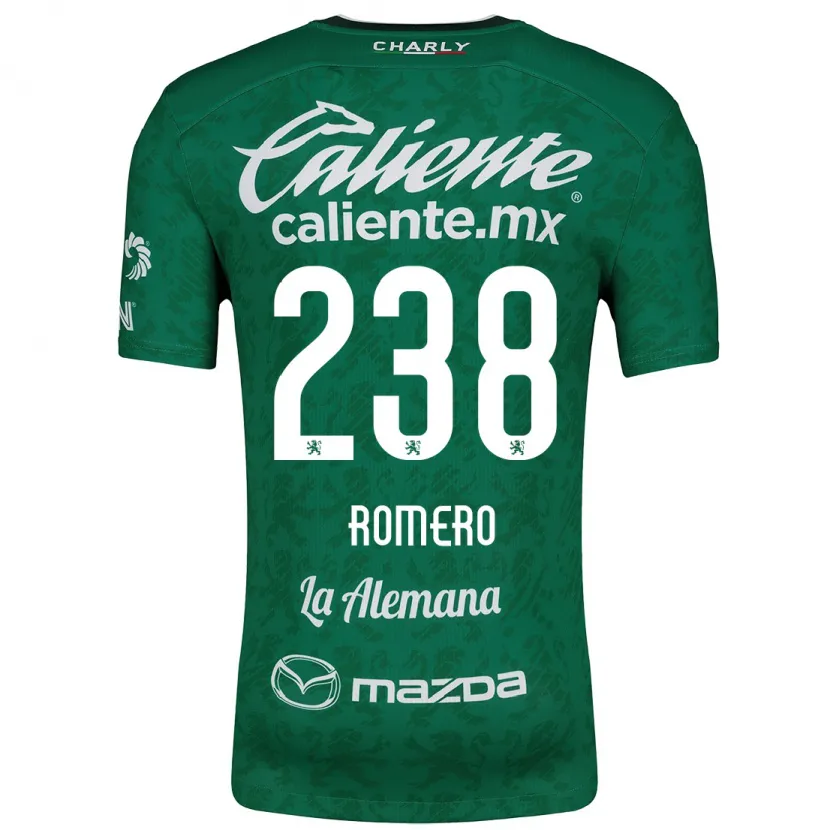Danxen Mujer Camiseta Paulo Romero #238 Verde Blanco 1ª Equipación 2024/25 La Camisa México