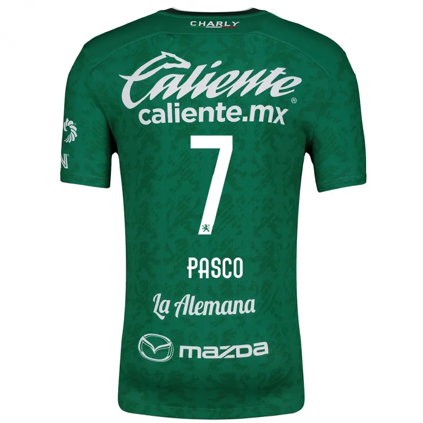 Danxen Mujer Camiseta Madeleine Pasco #7 Verde Blanco 1ª Equipación 2024/25 La Camisa México