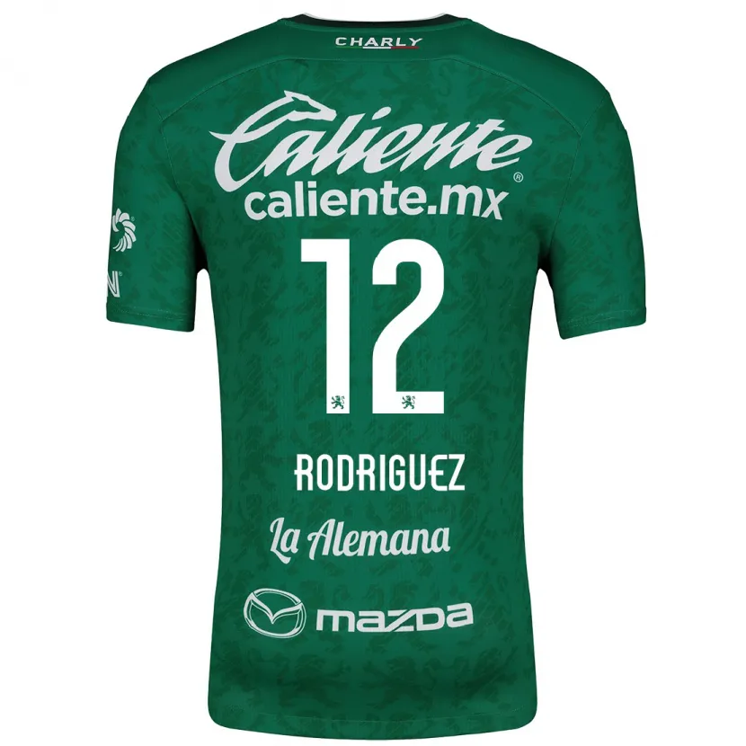 Danxen Mujer Camiseta Lixy Rodríguez #12 Verde Blanco 1ª Equipación 2024/25 La Camisa México