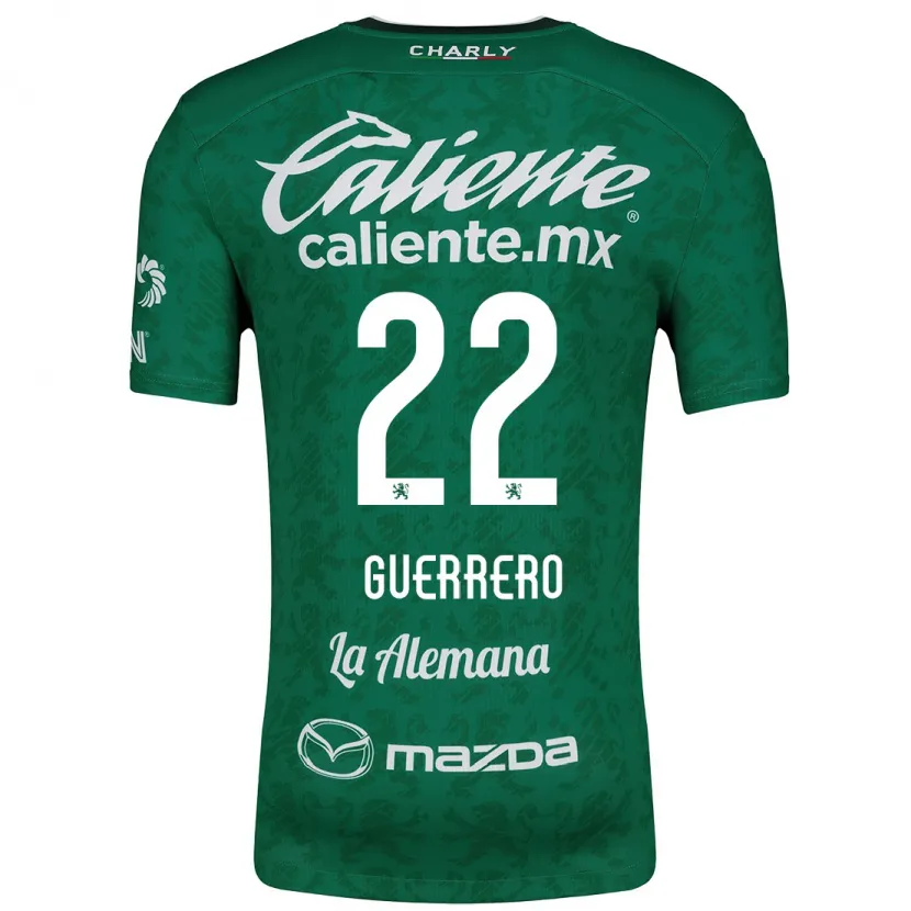 Danxen Mujer Camiseta África Guerrero #22 Verde Blanco 1ª Equipación 2024/25 La Camisa México