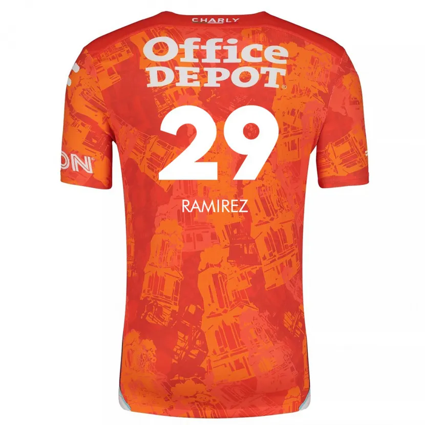 Danxen Mujer Camiseta Elliana Ramirez #29 Naranja Blanco 2ª Equipación 2024/25 La Camisa México