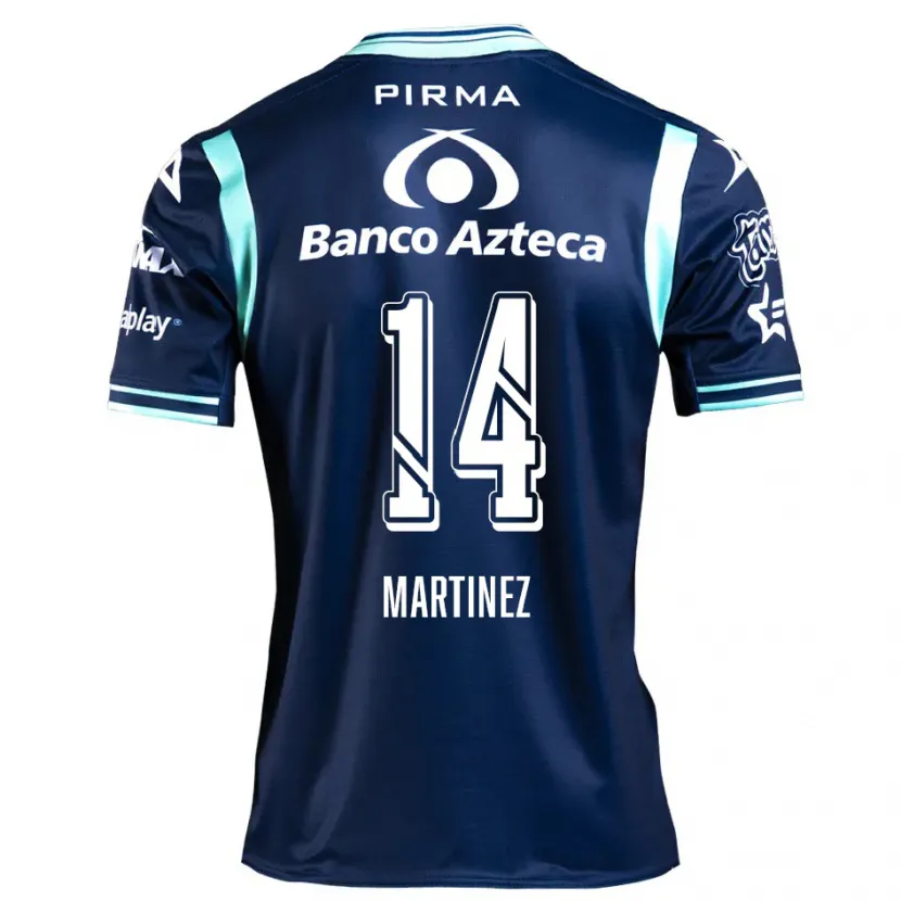 Danxen Mujer Camiseta Samantha Martínez #14 Azul Marino 2ª Equipación 2024/25 La Camisa México