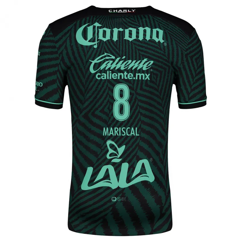 Danxen Mujer Camiseta Salvador Mariscal #8 Verde Negro 2ª Equipación 2024/25 La Camisa México