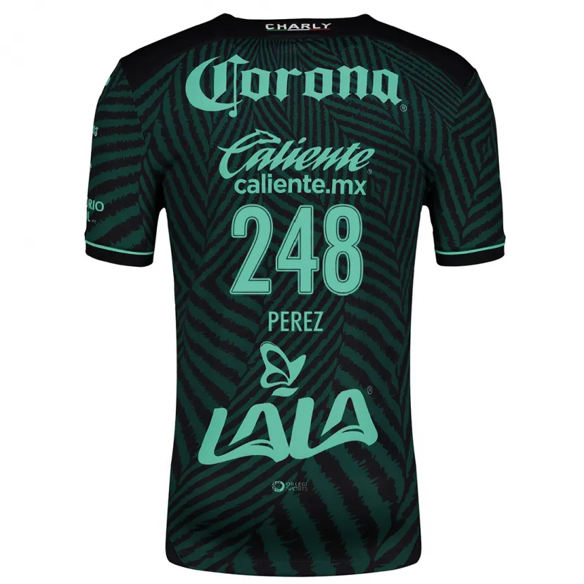 Danxen Mujer Camiseta Jonathan Pérez #248 Verde Negro 2ª Equipación 2024/25 La Camisa México