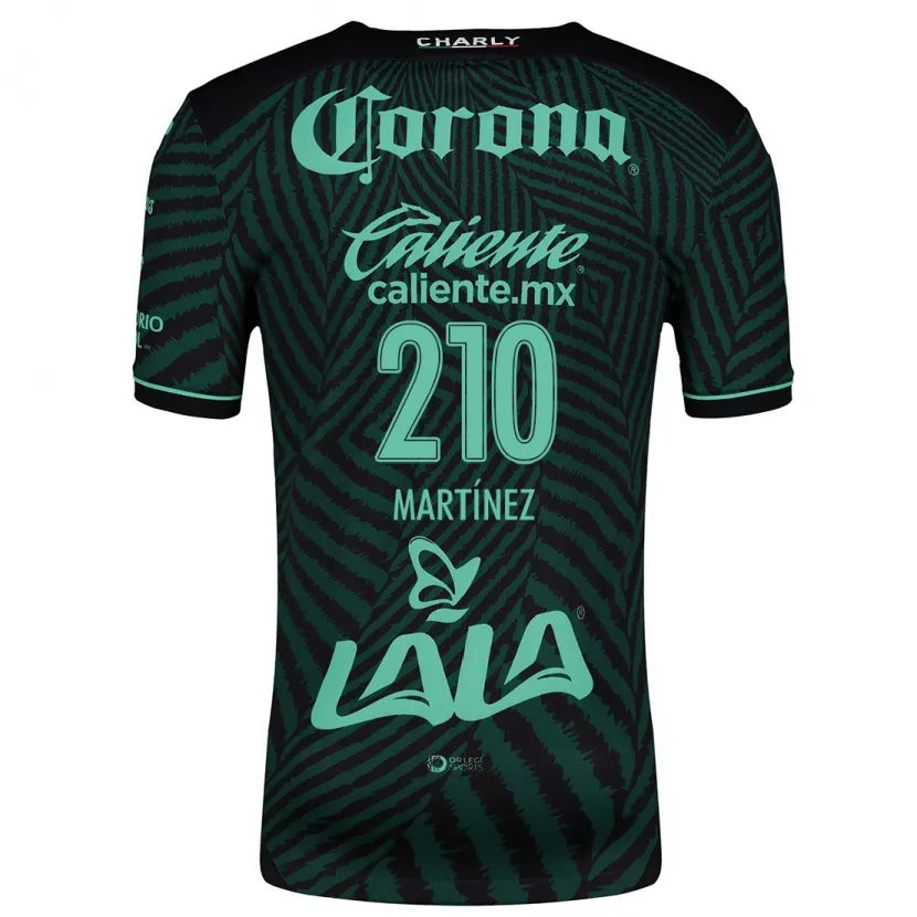Danxen Mujer Camiseta André Martínez #210 Verde Negro 2ª Equipación 2024/25 La Camisa México
