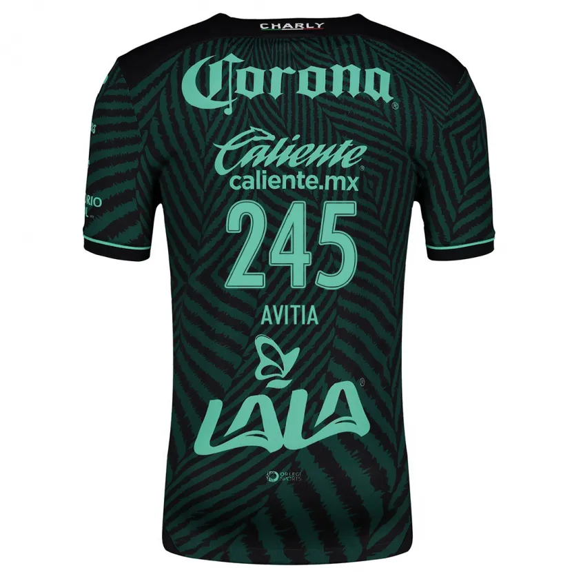 Danxen Mujer Camiseta Samuel Avitia #245 Verde Negro 2ª Equipación 2024/25 La Camisa México