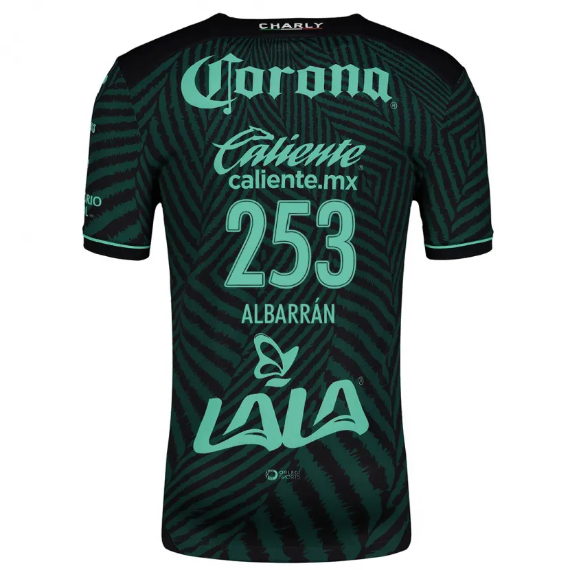 Danxen Mujer Camiseta Rodrigo Albarrán #253 Verde Negro 2ª Equipación 2024/25 La Camisa México