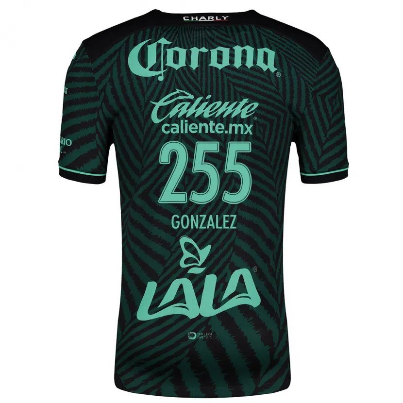Danxen Mujer Camiseta Valente González #255 Verde Negro 2ª Equipación 2024/25 La Camisa México