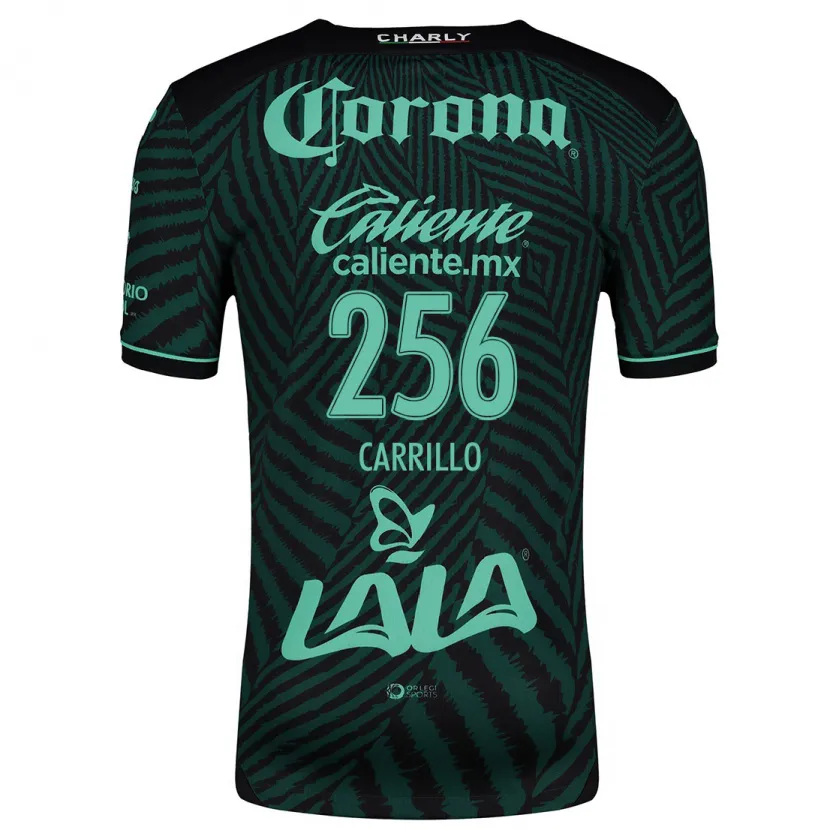 Danxen Mujer Camiseta Stéphano Carrillo #256 Verde Negro 2ª Equipación 2024/25 La Camisa México