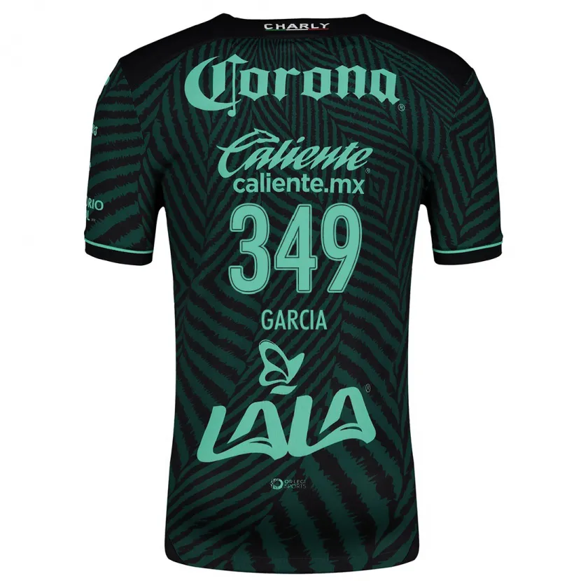 Danxen Mujer Camiseta Diego García #349 Verde Negro 2ª Equipación 2024/25 La Camisa México