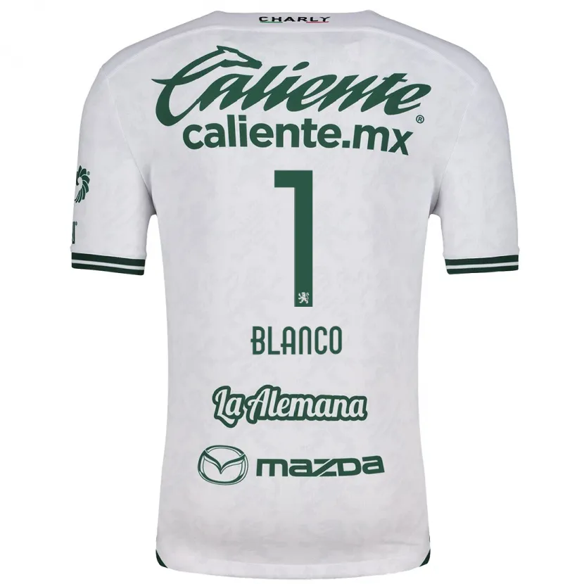 Danxen Mujer Camiseta Alfonso Blanco #1 Blanco Verde 2ª Equipación 2024/25 La Camisa México