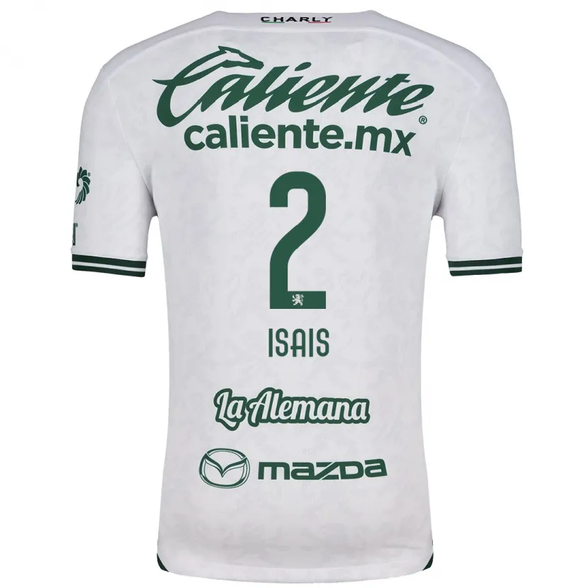 Danxen Mujer Camiseta Mauricio Isaís #2 Blanco Verde 2ª Equipación 2024/25 La Camisa México