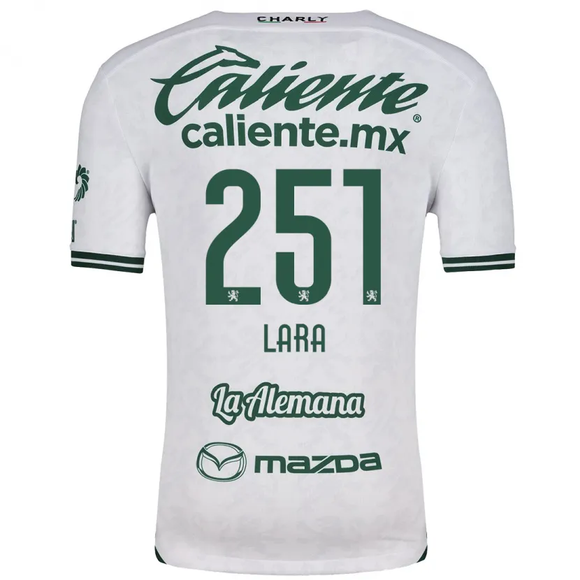 Danxen Mujer Camiseta Tristán Lara #251 Blanco Verde 2ª Equipación 2024/25 La Camisa México
