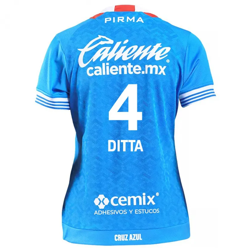 Danxen Niño Camiseta Willer Ditta #4 Cielo Azul 1ª Equipación 2024/25 La Camisa México