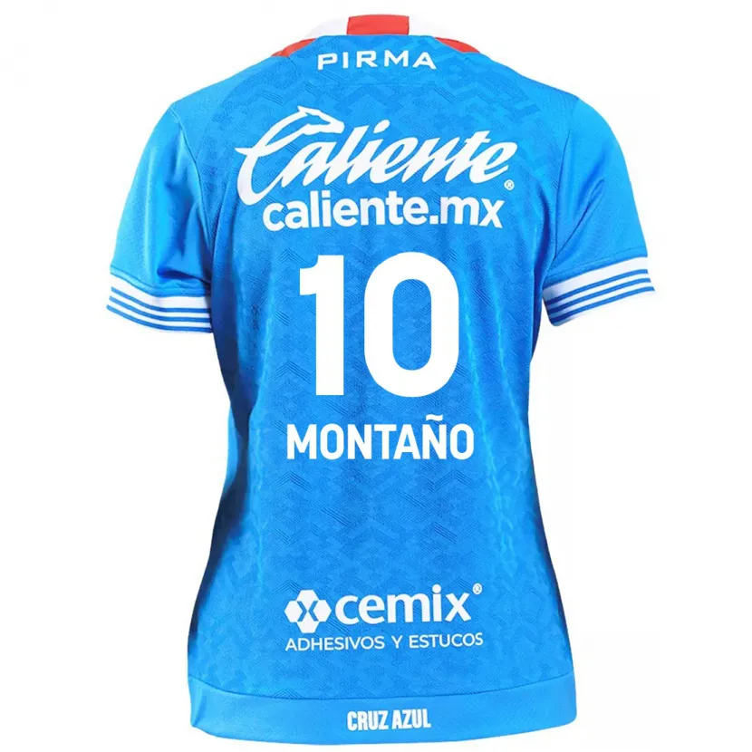Danxen Niño Camiseta Andrés Montaño #10 Cielo Azul 1ª Equipación 2024/25 La Camisa México
