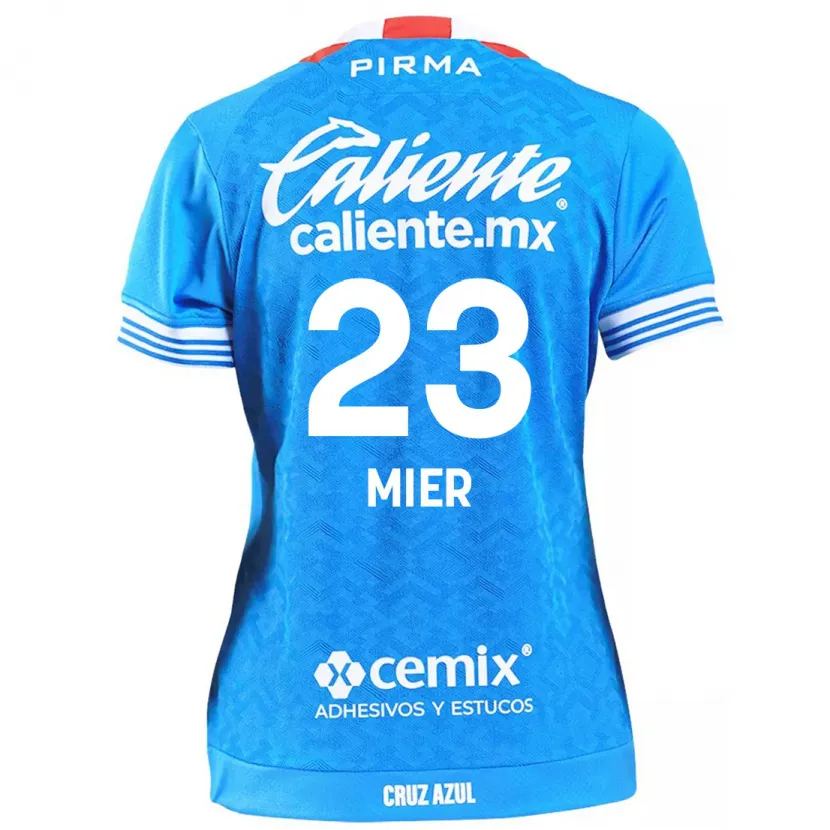 Danxen Niño Camiseta Kevin Mier #23 Cielo Azul 1ª Equipación 2024/25 La Camisa México