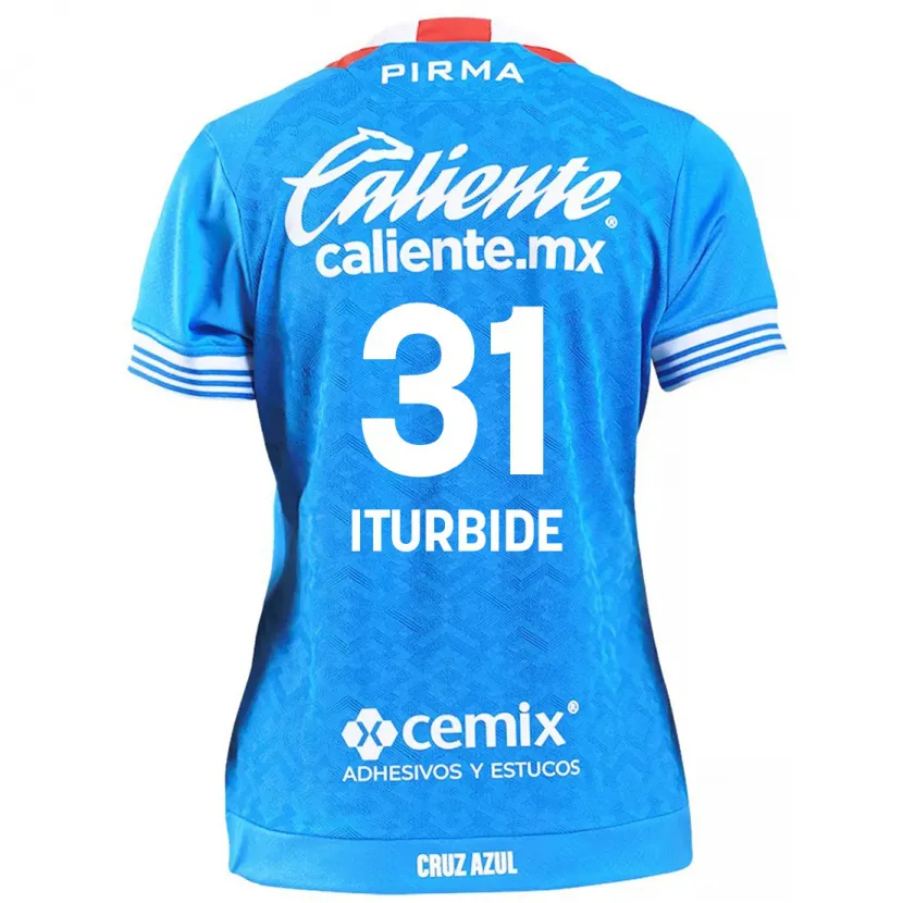 Danxen Niño Camiseta Luis Iturbide #31 Cielo Azul 1ª Equipación 2024/25 La Camisa México