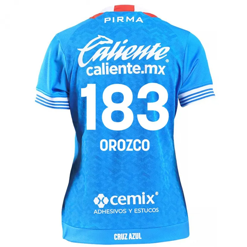 Danxen Niño Camiseta Fabrizzio Orozco #183 Cielo Azul 1ª Equipación 2024/25 La Camisa México