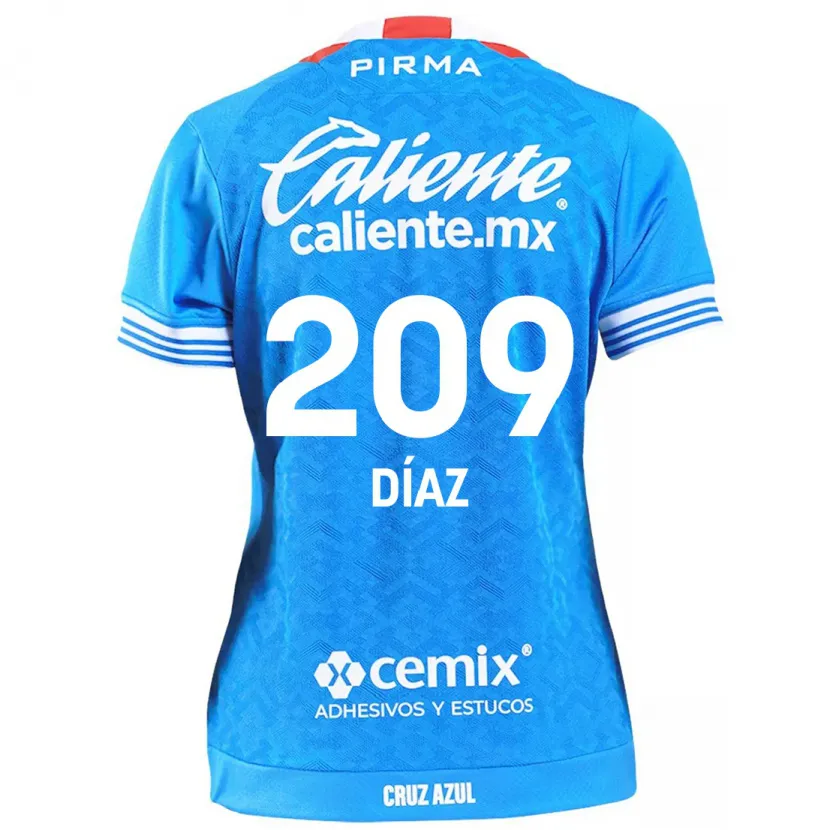 Danxen Niño Camiseta Josué Díaz #209 Cielo Azul 1ª Equipación 2024/25 La Camisa México