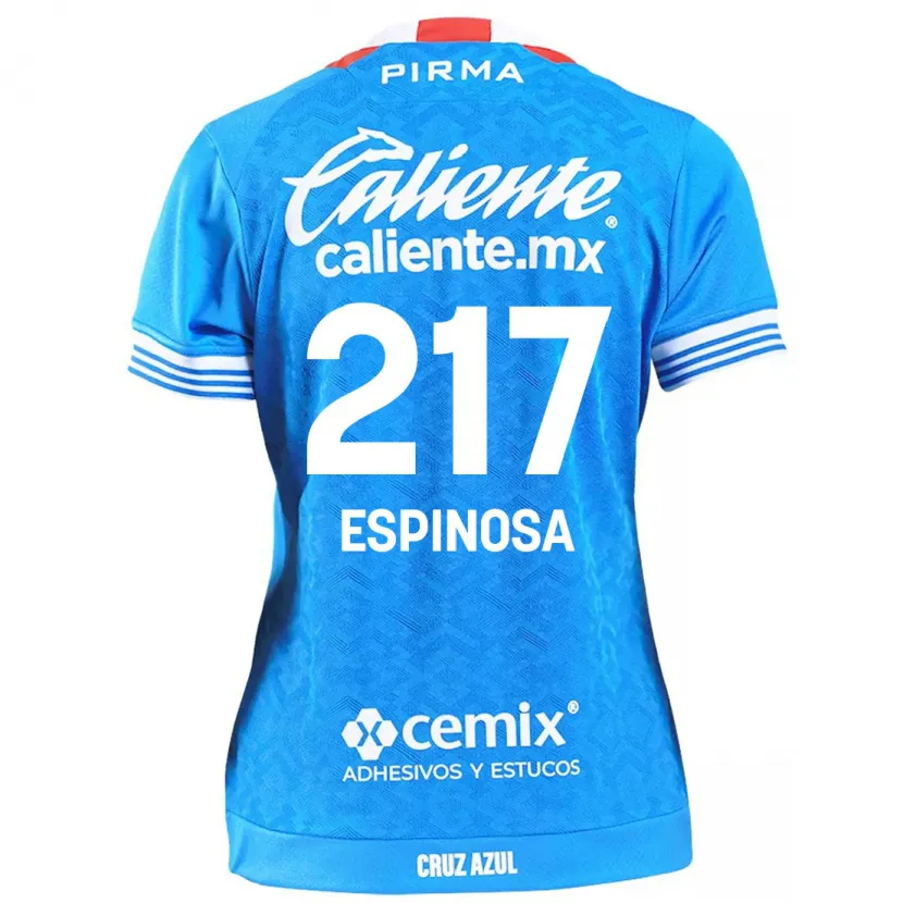 Danxen Niño Camiseta Samuel Espinosa #217 Cielo Azul 1ª Equipación 2024/25 La Camisa México