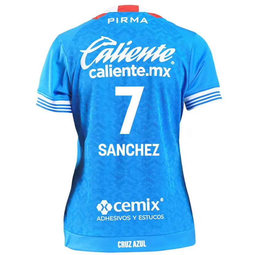 Danxen Niño Camiseta Andrea Sanchez #7 Cielo Azul 1ª Equipación 2024/25 La Camisa México