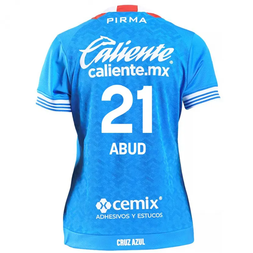 Danxen Niño Camiseta Karime Abud #21 Cielo Azul 1ª Equipación 2024/25 La Camisa México