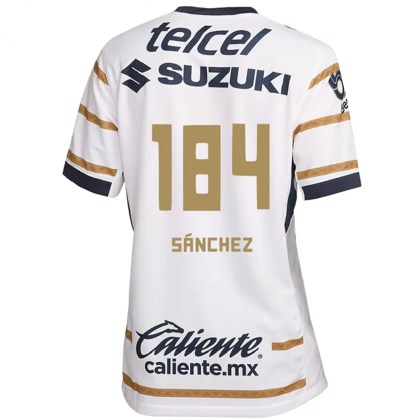 Danxen Niño Camiseta Manuel Sánchez #184 Obsidiana Blanca 1ª Equipación 2024/25 La Camisa México