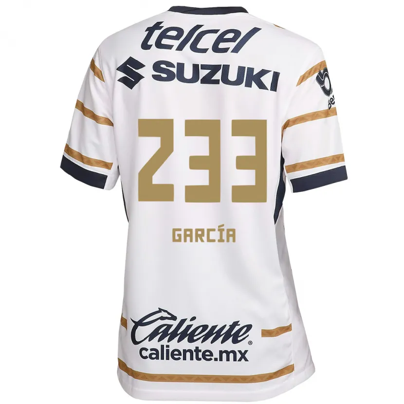 Danxen Niño Camiseta Carlos García #233 Obsidiana Blanca 1ª Equipación 2024/25 La Camisa México