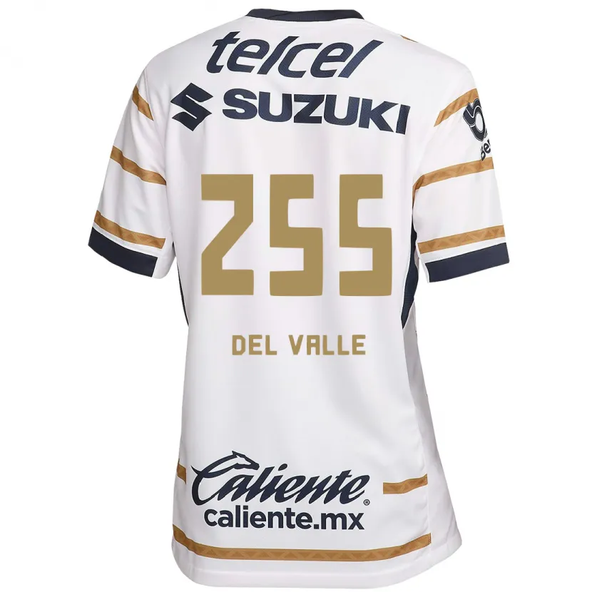 Danxen Niño Camiseta Yonathan Del Valle #255 Obsidiana Blanca 1ª Equipación 2024/25 La Camisa México