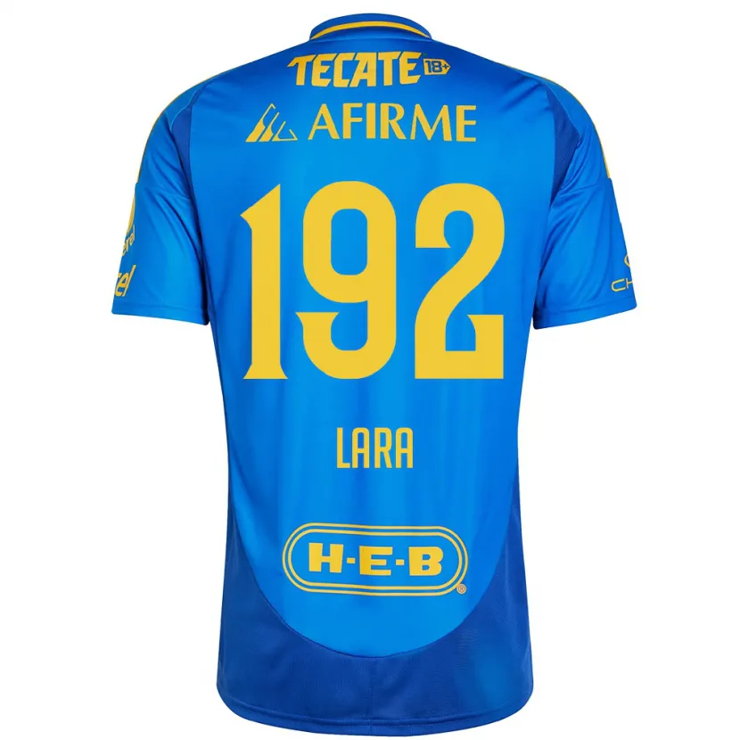 Danxen Niño Camiseta Miguel Lara #192 Azul Amarillo 2ª Equipación 2024/25 La Camisa México