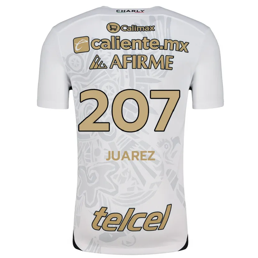 Danxen Niño Camiseta José Juárez #207 Blanco Negro 2ª Equipación 2024/25 La Camisa México