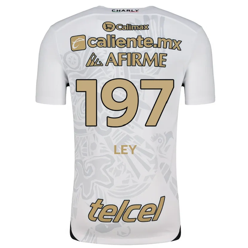 Danxen Niño Camiseta Emanuel Ley #197 Blanco Negro 2ª Equipación 2024/25 La Camisa México