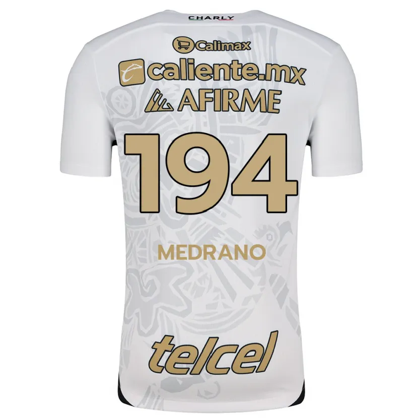 Danxen Niño Camiseta Luis Medrano #194 Blanco Negro 2ª Equipación 2024/25 La Camisa México
