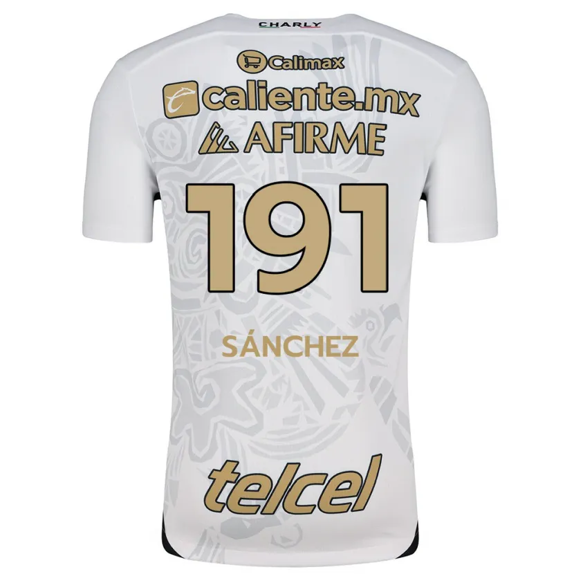 Danxen Niño Camiseta Diego Sánchez #191 Blanco Negro 2ª Equipación 2024/25 La Camisa México