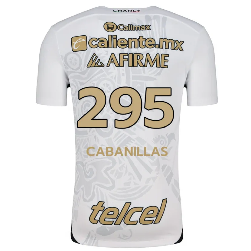 Danxen Niño Camiseta Osvaldo Cabanillas #295 Blanco Negro 2ª Equipación 2024/25 La Camisa México