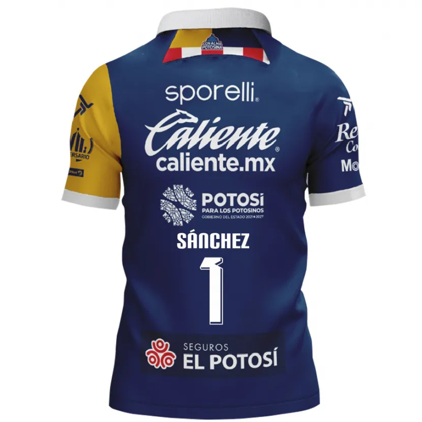 Danxen Niño Camiseta Andrés Sánchez #1 Azul Amarillo 2ª Equipación 2024/25 La Camisa México