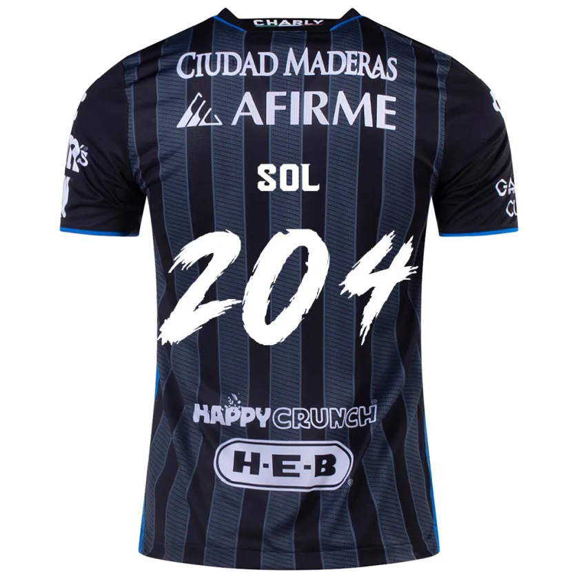 Danxen Niño Camiseta Martín Sol #204 Blanco Negro 2ª Equipación 2024/25 La Camisa México