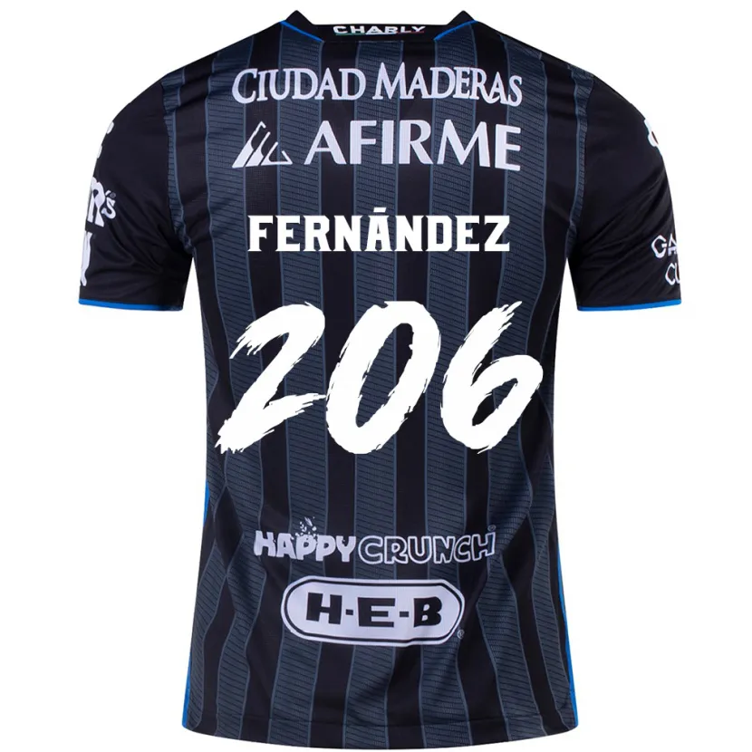 Danxen Niño Camiseta Erik Fernández #206 Blanco Negro 2ª Equipación 2024/25 La Camisa México