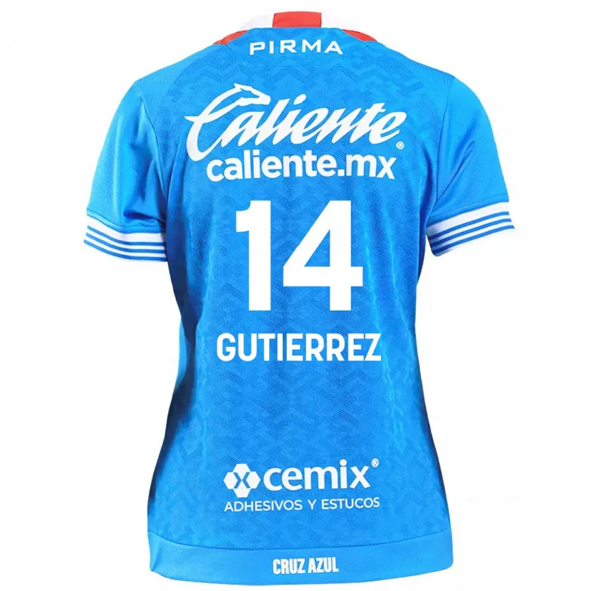 Danxen Hombre Camiseta Alexis Gutiérrez #14 Cielo Azul 1ª Equipación 2024/25 La Camisa México