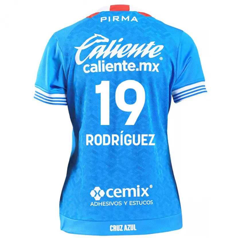 Danxen Hombre Camiseta Carlos Rodríguez #19 Cielo Azul 1ª Equipación 2024/25 La Camisa México