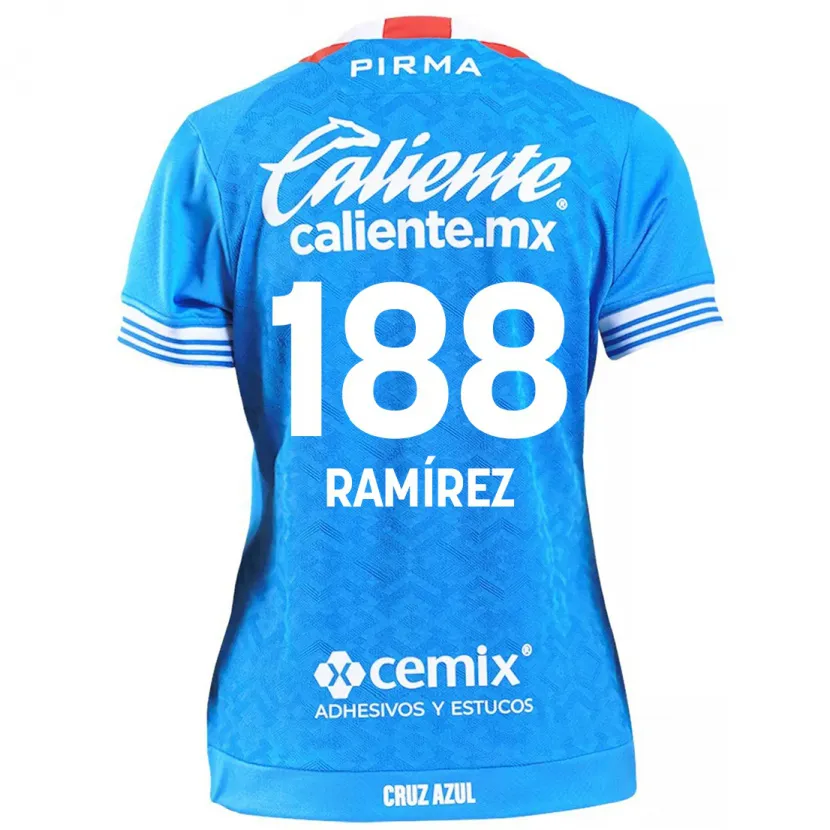 Danxen Hombre Camiseta Diego Ramírez #188 Cielo Azul 1ª Equipación 2024/25 La Camisa México