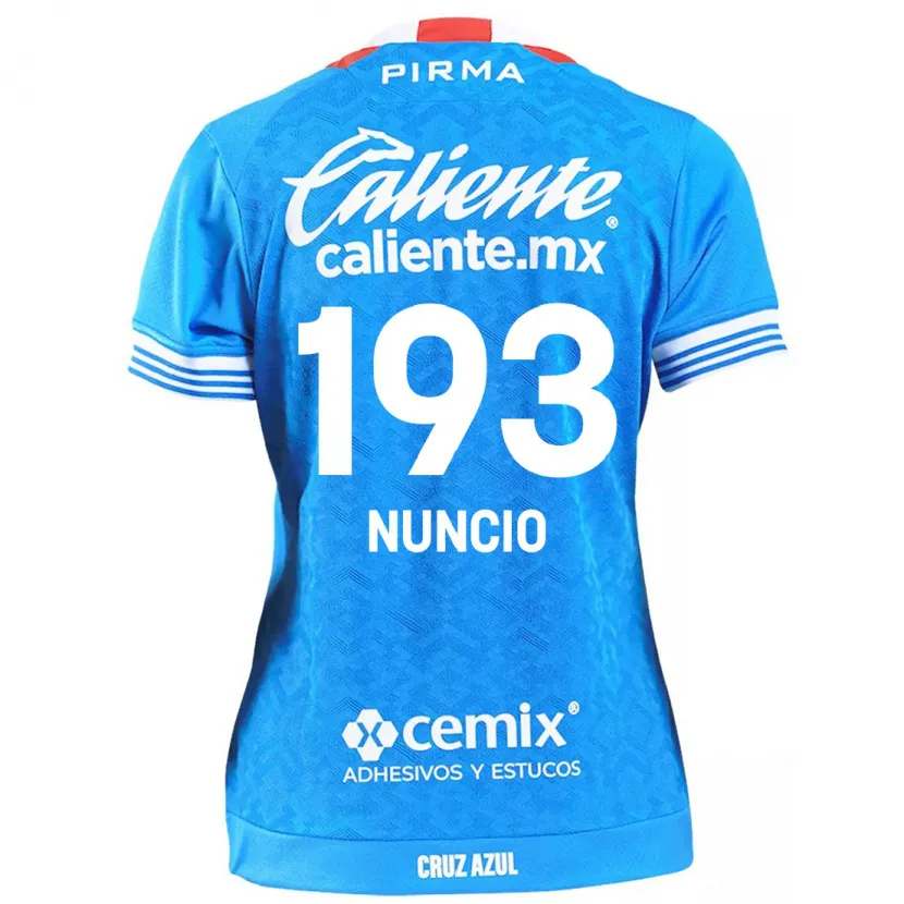 Danxen Hombre Camiseta Jorge Nuncio #193 Cielo Azul 1ª Equipación 2024/25 La Camisa México