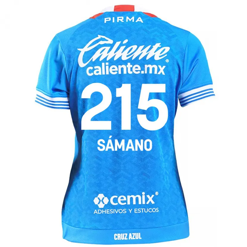 Danxen Hombre Camiseta Fernando Sámano #215 Cielo Azul 1ª Equipación 2024/25 La Camisa México