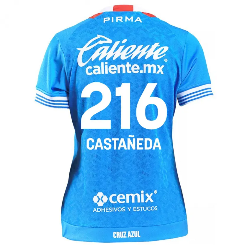 Danxen Hombre Camiseta Ian Castañeda #216 Cielo Azul 1ª Equipación 2024/25 La Camisa México