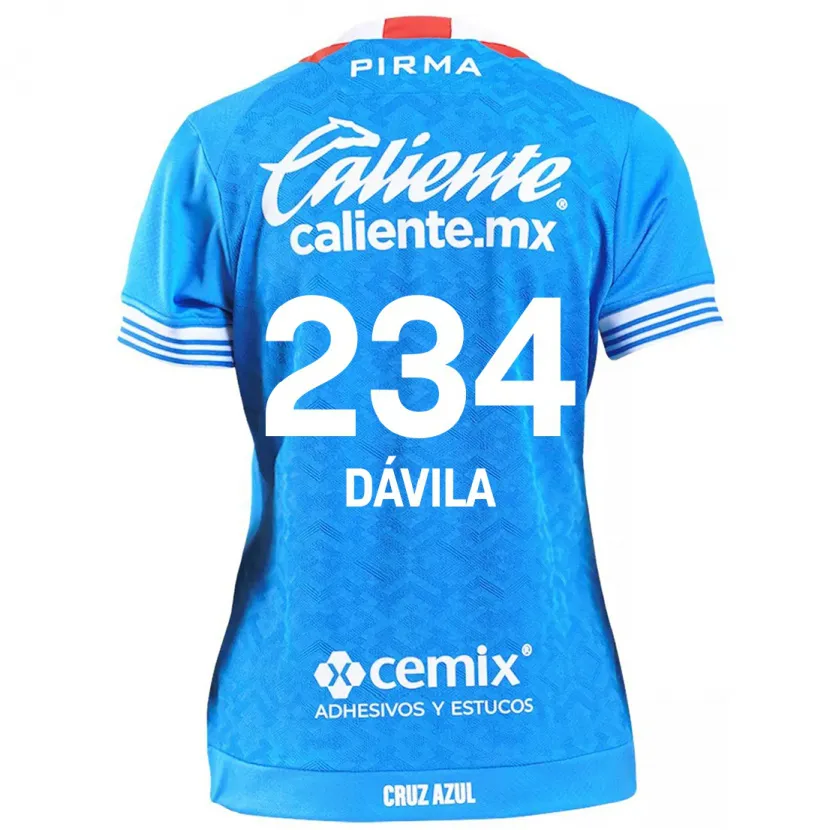 Danxen Hombre Camiseta Emilio Dávila #234 Cielo Azul 1ª Equipación 2024/25 La Camisa México