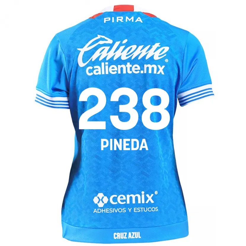 Danxen Hombre Camiseta Zadiel Pineda #238 Cielo Azul 1ª Equipación 2024/25 La Camisa México