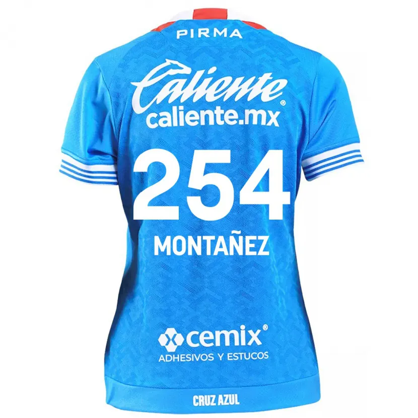 Danxen Hombre Camiseta Humberto Montañez #254 Cielo Azul 1ª Equipación 2024/25 La Camisa México