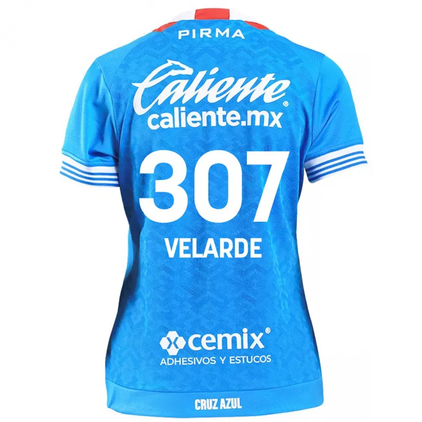 Danxen Hombre Camiseta Juan Velarde #307 Cielo Azul 1ª Equipación 2024/25 La Camisa México