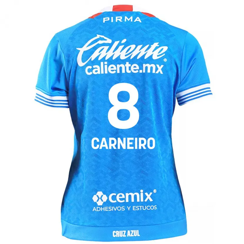 Danxen Hombre Camiseta Gonzalo Carneiro #8 Cielo Azul 1ª Equipación 2024/25 La Camisa México